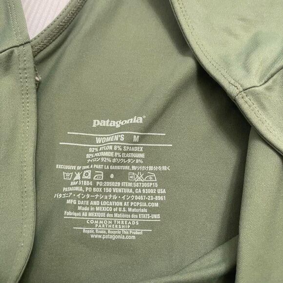 Patagonia Women’s Common Threads Green V Neck Dress Size Medium - Picture 4 of 6